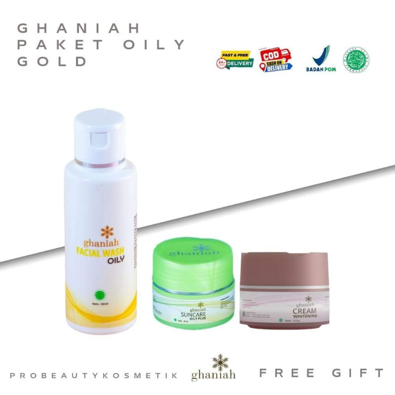 Paket hemat oily berminyak ghaniah skincare