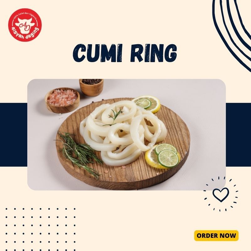 

Cumi Ring Frozen 1 Kg | Aisyah Daging