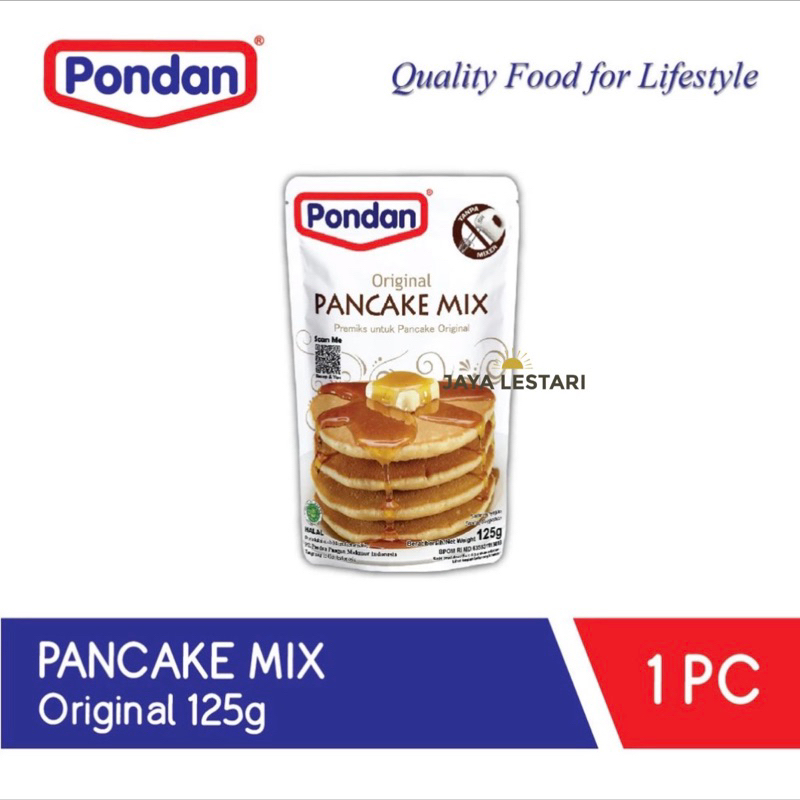 

Pondan Pancake Mix Pouch (125g) (3 Varian Rasa)