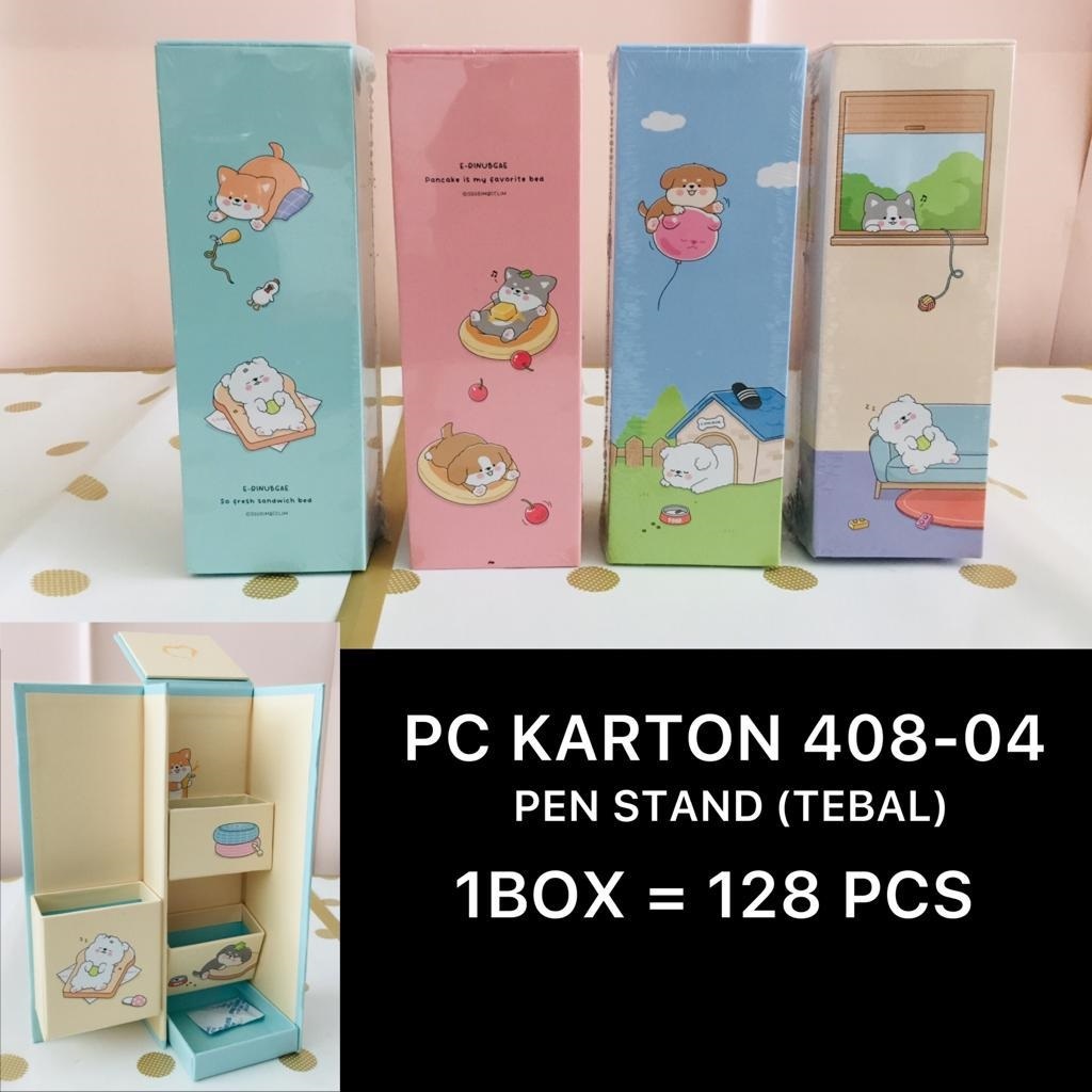 

Tempat Kotak Pensil Dus Magnet Rak 2 Susun Berdiri Magnet Organizer Doggy Warna Pastel 408-04