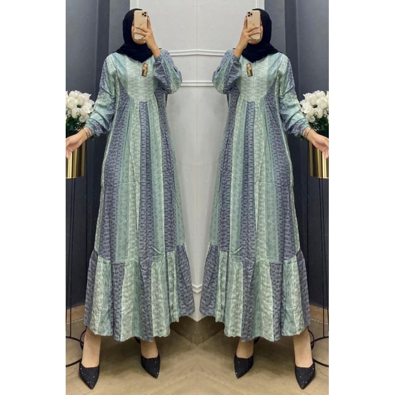 MIDI SALUR BAHAN RAYON UNIQLO