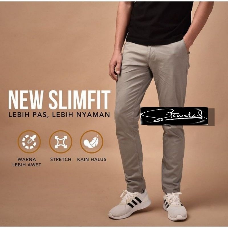 CELANA PANJANG CHINO PREMIUM GEFALIANO UKURAN 27 - 38