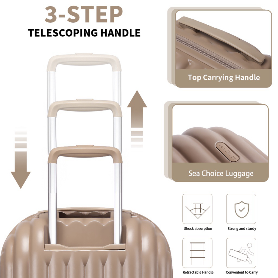 Ready Stock Sea Choice - Koper Carry On Travel 20 Inch Kecil Portable ABS Hardcase Unik Kabin Bagasi