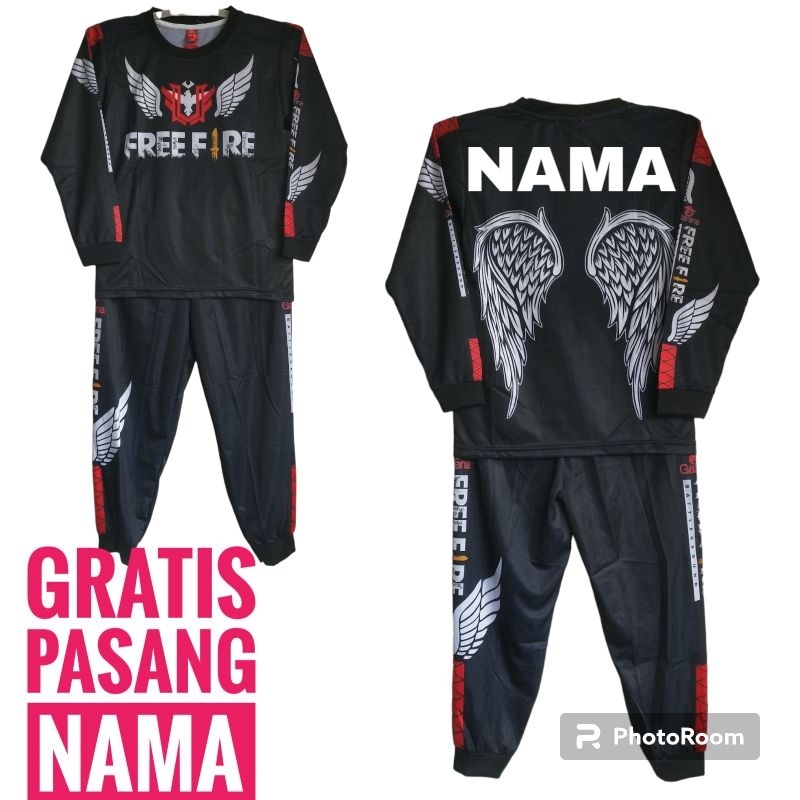 SETELAN BAJU GAMING FREE FIRE/SETELAN BAJU BOBOIBOY LENGAN PANJANG, SETELAN PIYAMA BOBOIBOY, SETELAN