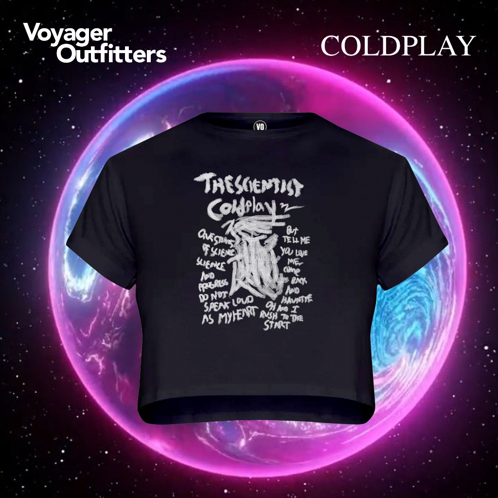 Voyager Outfitters Crop Tee - Coldplay "The Scientist"