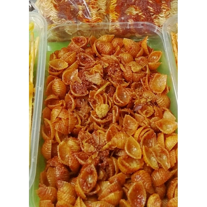 

Makaroni kerang spiral 170 gram box 500ml makaroni pipa bumbu basah 170gr