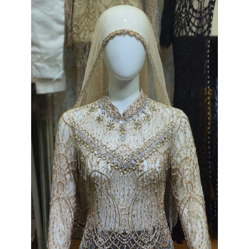 KEBAYA  BAHAN SEMI PRANCIS