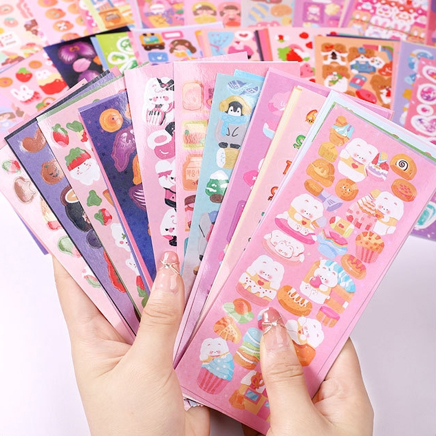 

HIME Stiker DIY Aesthetic 1 Lembar Dekorasi Jurnal Polcos Diary Scrapbook HI504