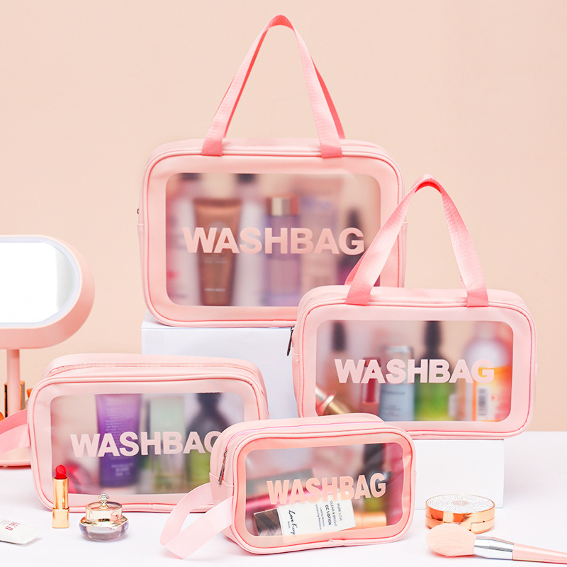 COD MJ77 WASHBAG Tas Kosmetik Transparant Pouch Travel Make Up Bag Organizer  Waterproof Pouch