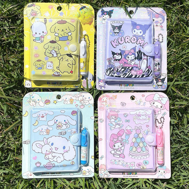 

2 in 1 set buku pulpen / buku tulis mini dan pulpen sanrio lucu