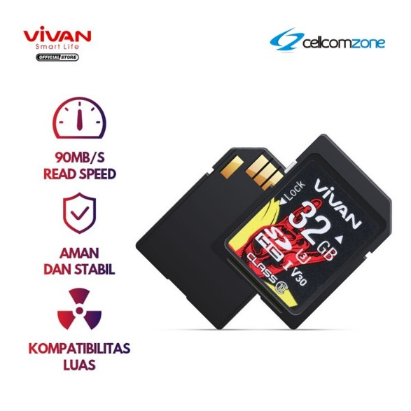 SD Card 32 GB Kamera Original VIVAN SD Card VS32 Garansi Resmi 1 Tahun