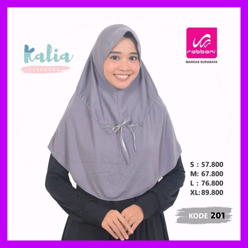 Jilbab Rabbani Kalia (serut pita depan)