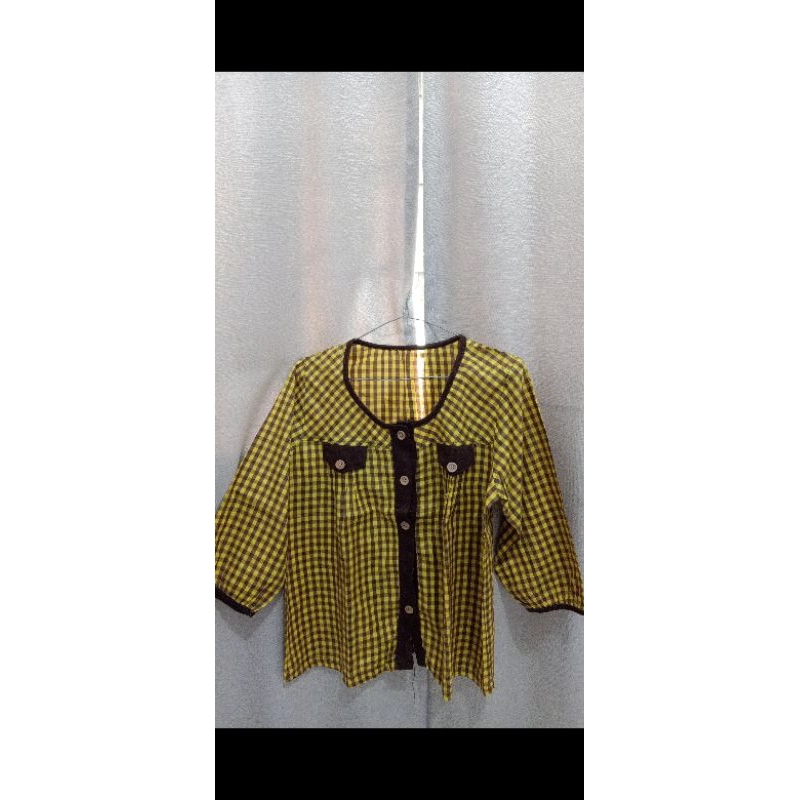 [PRELOVED] FLANEL WANITA. FLANEL/ATASAN WANITA. FLANEL 3/4. FLANEL LUCU