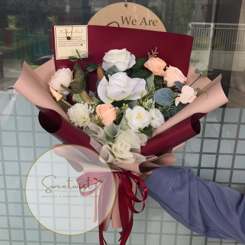 ARTIFICIAL FLOWERS BOUQUET/ BUKET BUNGA PALSU