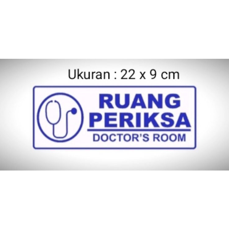 

Buruan Beli Sign " Ruang Periksa" Sign label Acrylic, Sign Board Akrilik Ready