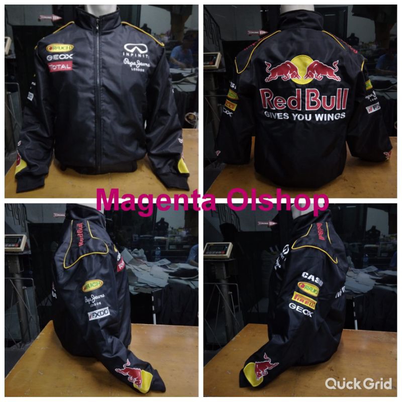 JAKET PRIA REDBULL GIVES YOU WINGS WINBREAKERS