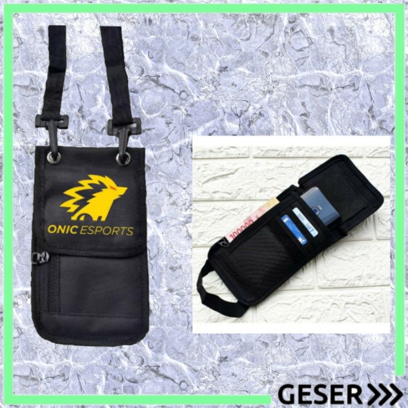Tas Selempang pria Hanging wallet Tas Logo Gaming kalung Gantung Leher Selempang Hp