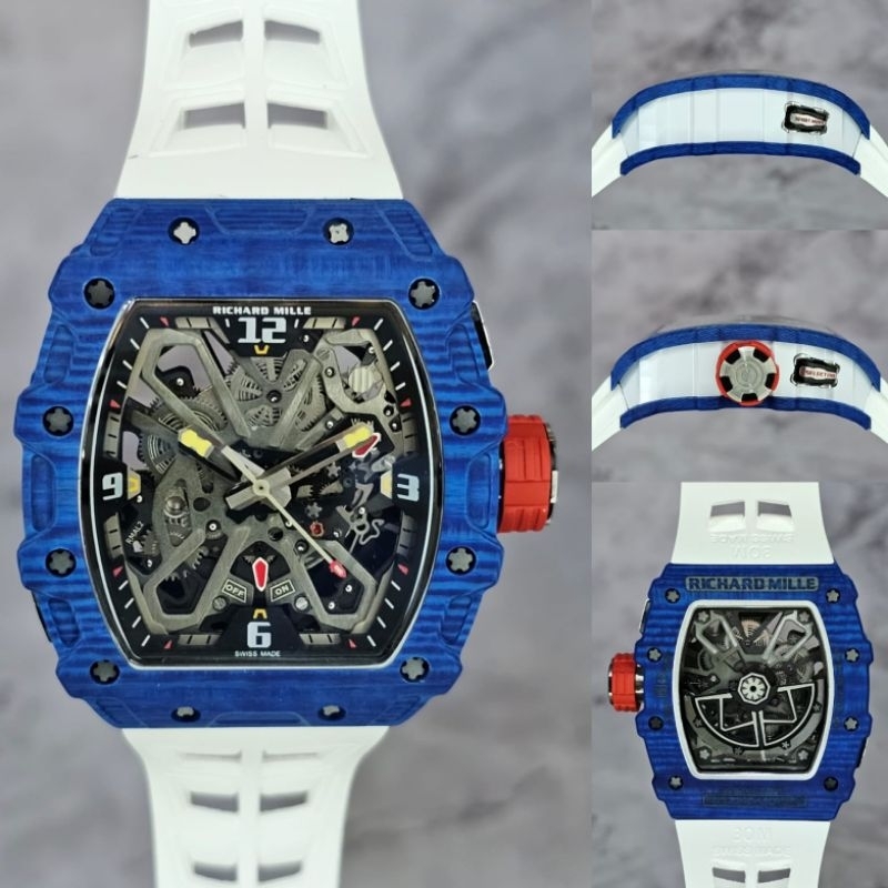 Jam tangan Automatic Swiss RM35-03 Rafael Nadal Blue Carbon fullset