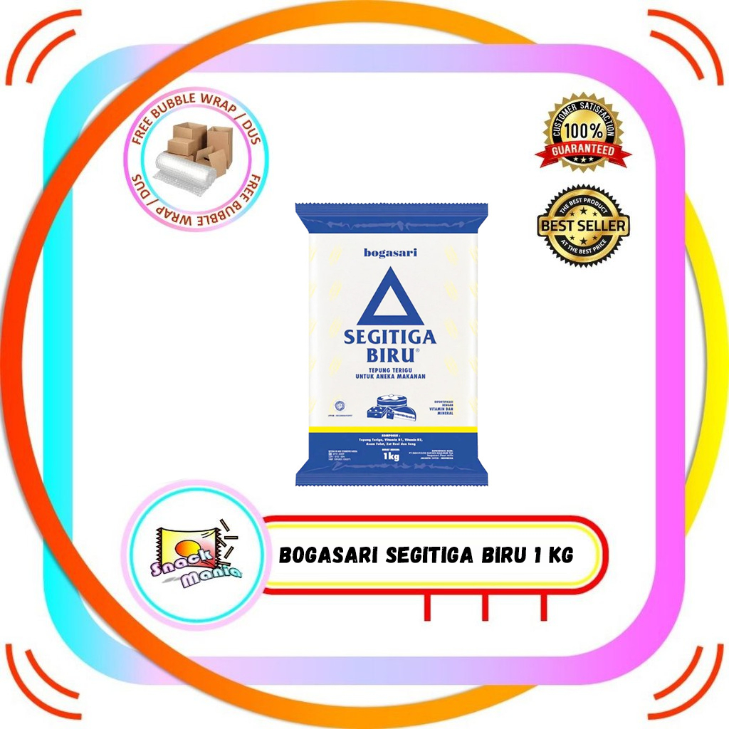 

Tepung Terigu Bogasari Segitiga Biru 1 kg