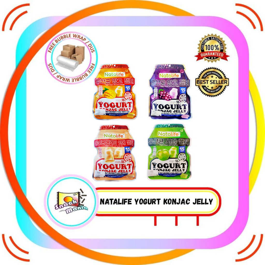 

Natalife Yogurt Konjac Jelly Original Mango Apple Grape 300 gr