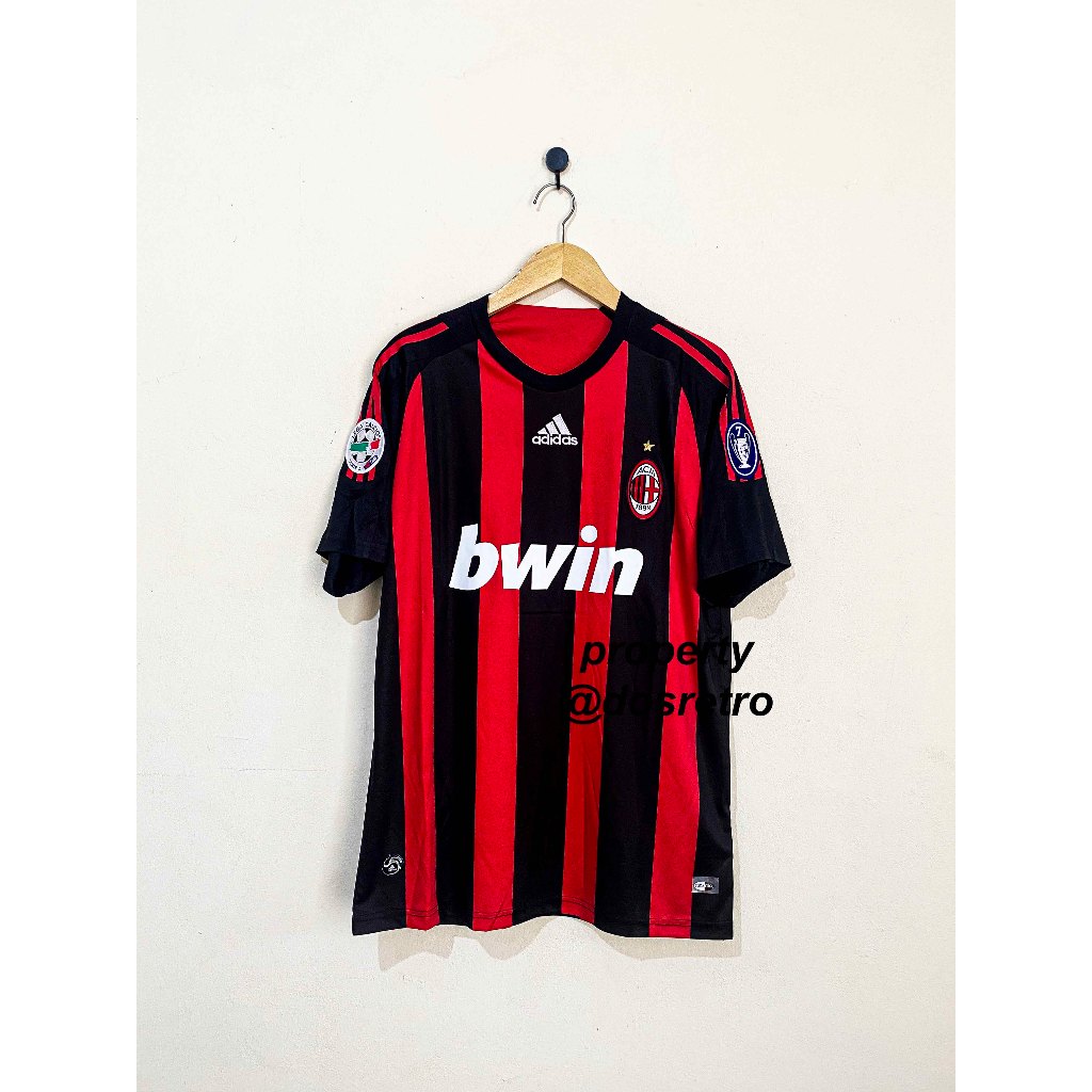 Jersey Retro Rare AC Milan Home 2008 2009 KAKA