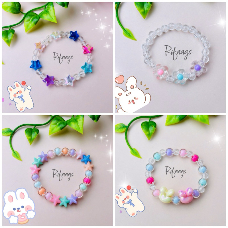 Gelang Manik-Manik Anak Perempuan / Gelang Mute Anak Perempuan / Bracelet Anak Perempuan.