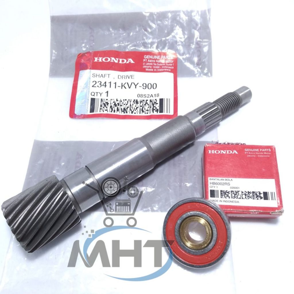 SHAFT DRIVE As pully Beat Spacy Scoopy karbu + BEARING LAHAR LAHER BAK CVT HONDA 6002 RS BEAT As pul