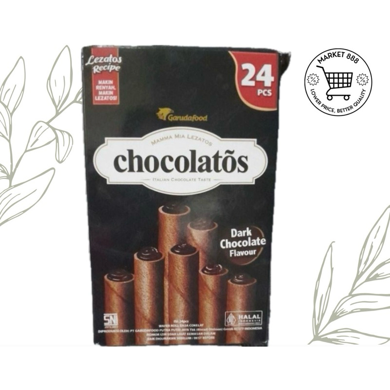 

Chocolatos Dark Chocolate 1 Box (Isi 24)