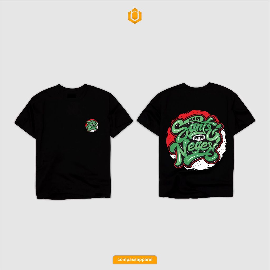 KAOS SANTRI, KAOS HARI SANTRI JAYAKAN NEGRI SIMPLE DISTRO KEREN