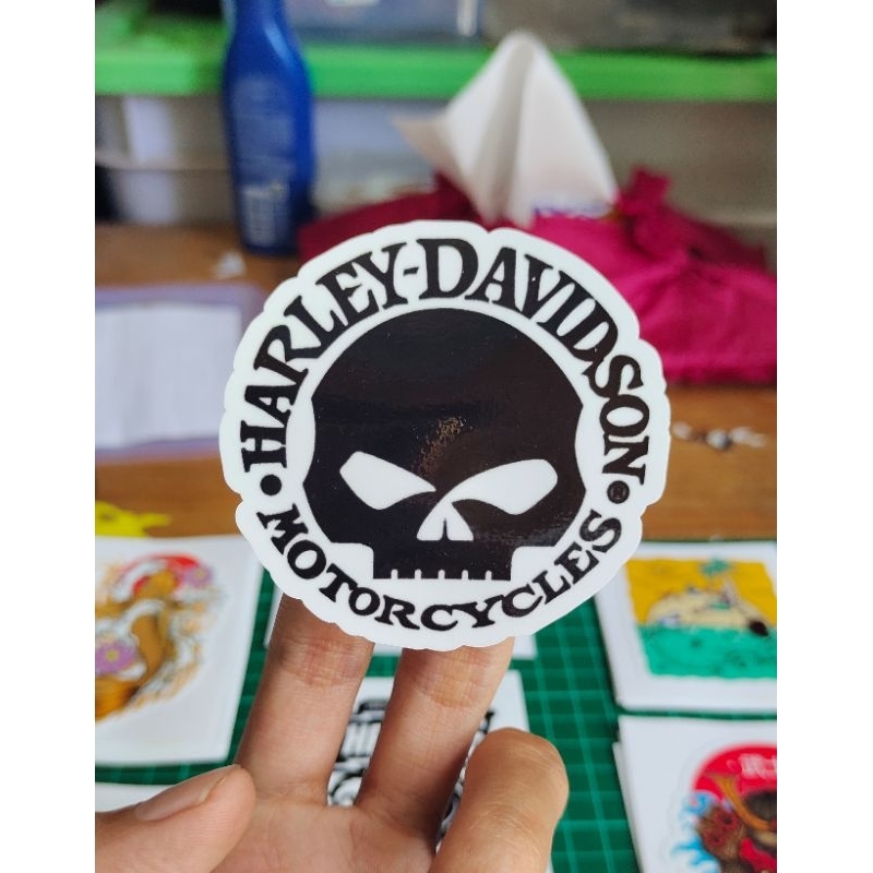 

stiker print Harley Davidson 1 custom stiker keren murah