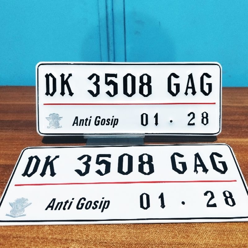 VARIASI PLAT NOMER MOTOR BAUT TANAM, FONT STANDAR & VARIASI  TERLENGKAP CUSTOM MODEL & NAMA