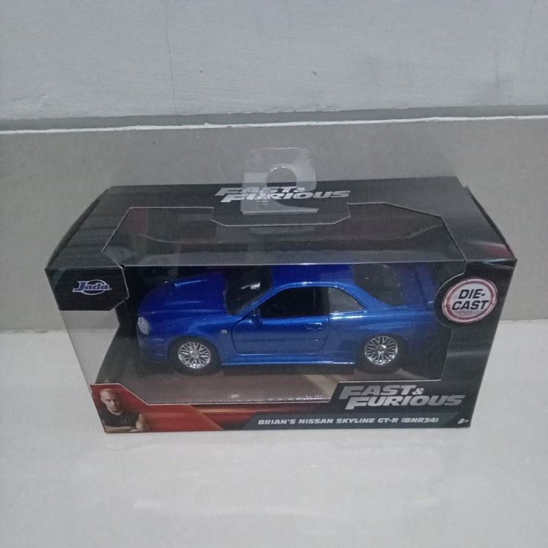 brian's nissan skyline gtr (bnr34) jada fast furious