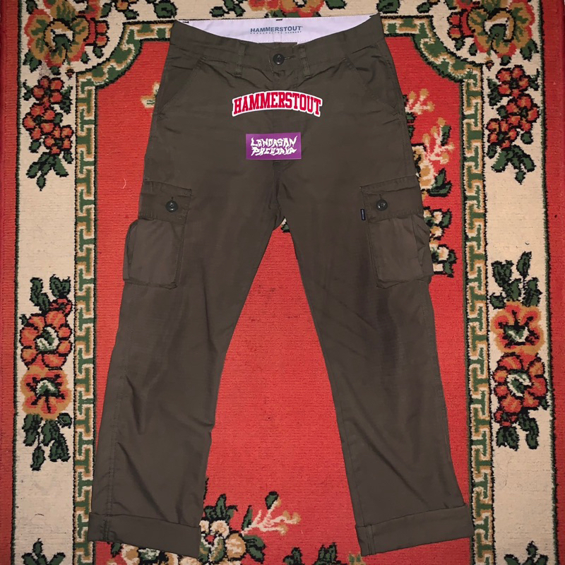Celana Cargo Hammerstout Second 2 Tahun Pemakaian | Combat Slim Olive