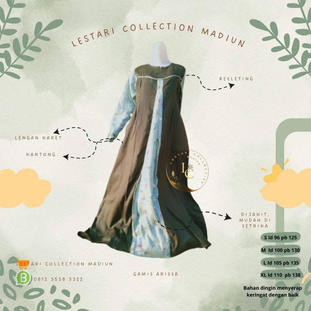 Gamis Arissa 1 by Lestari Collection Madiun
