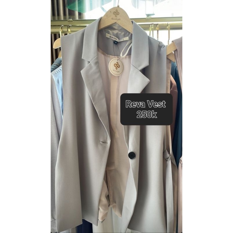 Reva Vest Size S Zanitha Blouse Heaven Lights Siap Kirim (Shopee Video)