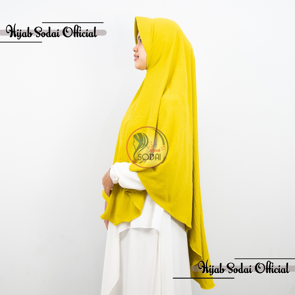 Jilbab Bergo Instan Jumbo Crinkle Airflow Premium XL