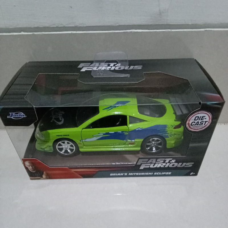 brian's mitsubishi eclipse jada fast furious diecast
