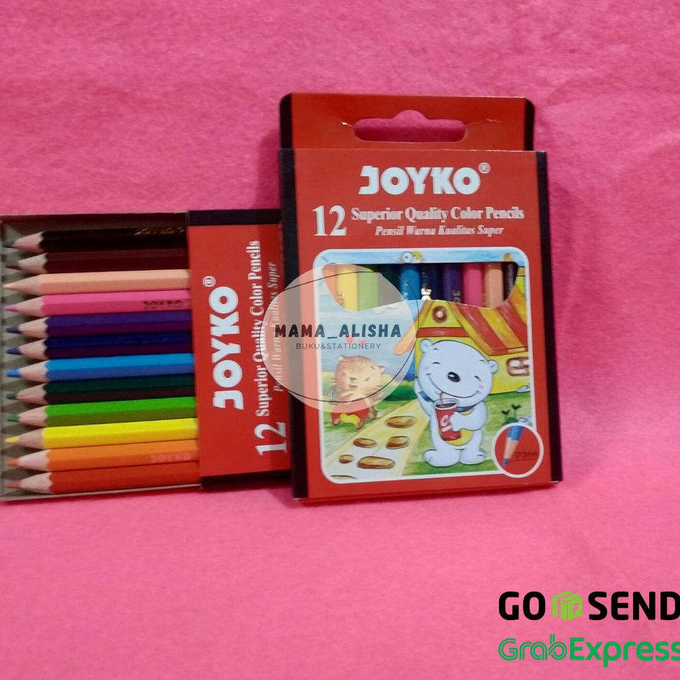 

Terbatas Color Pencil Pensil Warna joyko isi 12 Ukuran Pendek Mini Terkini