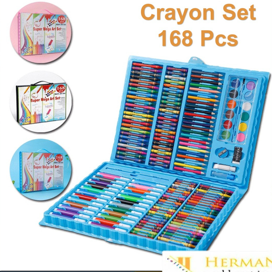 

Seller HC Drawing Set 168Pcs Oil Pastel Crayon 168 IN 1 Set Krayon Mewarnai dan Melukis Lengkap dengan Cat Air Alat Mewarnai Anak Anak Bentuk Koper Pasti Murah