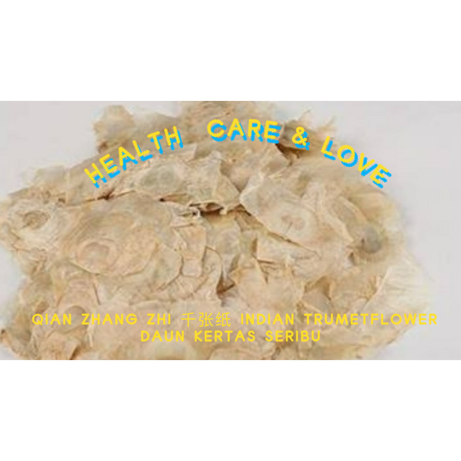 

Qian Zhang Zhi 千张纸 Indian Trumetflower Daun Kertas Seribu 50 Gr