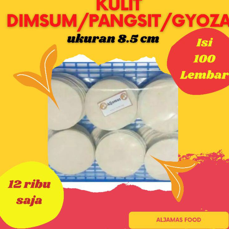 

BZJK5029 Terbaru Kulit Dimsum 8.5 Cm isi 100 pangsit/gyoza
