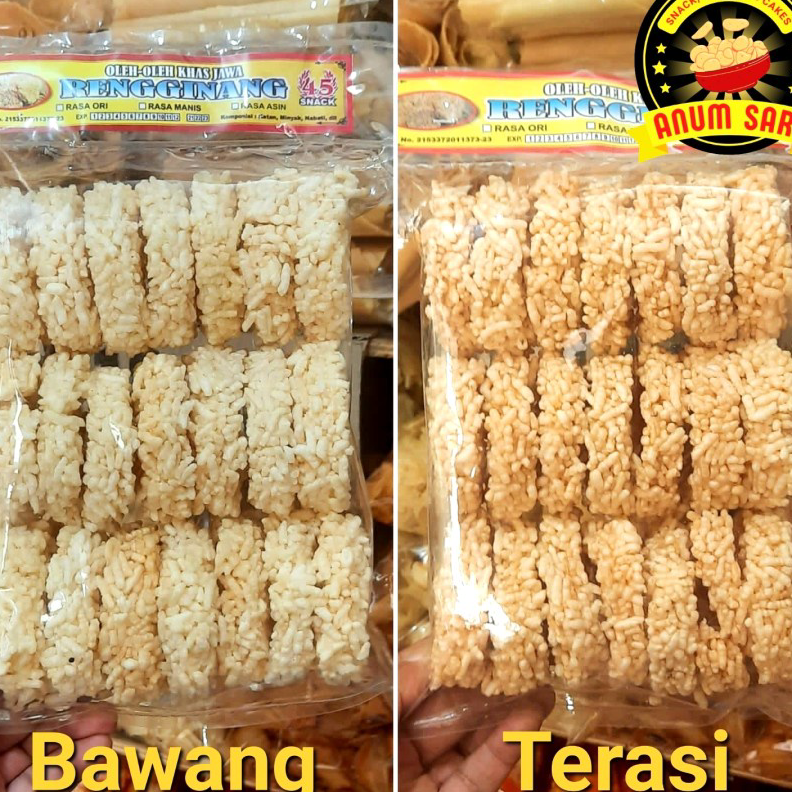 

BBGD8058 READY STOK Rengginang MATANG bawang, terasi Asli Solo - Anum Sari