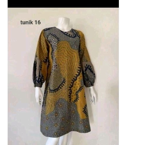 Tunik Batik Wanita Lapis Furing Katun Halus Premium....kembang ungker hitam