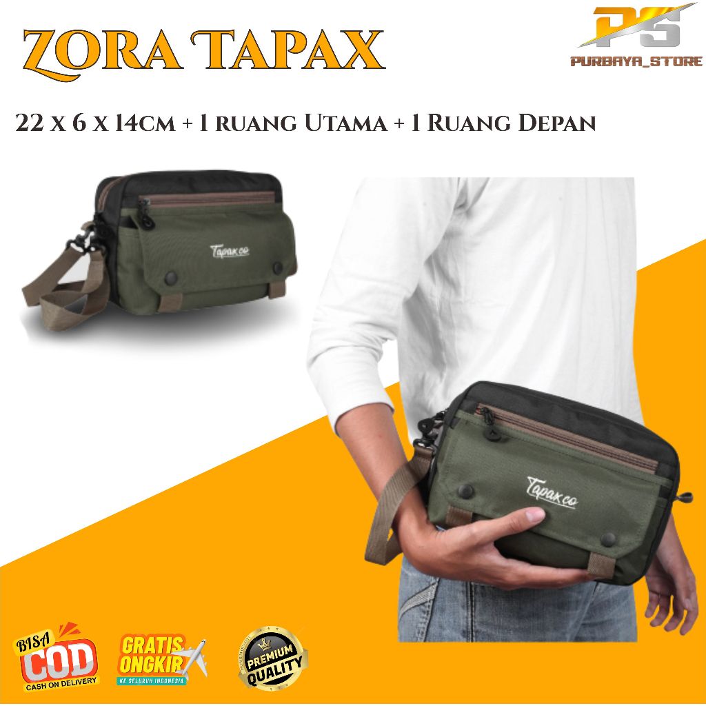 Tas Selempang Slingbag Casual ZORA Tapax ~ TAPAX ZORA ~ Slingbag
