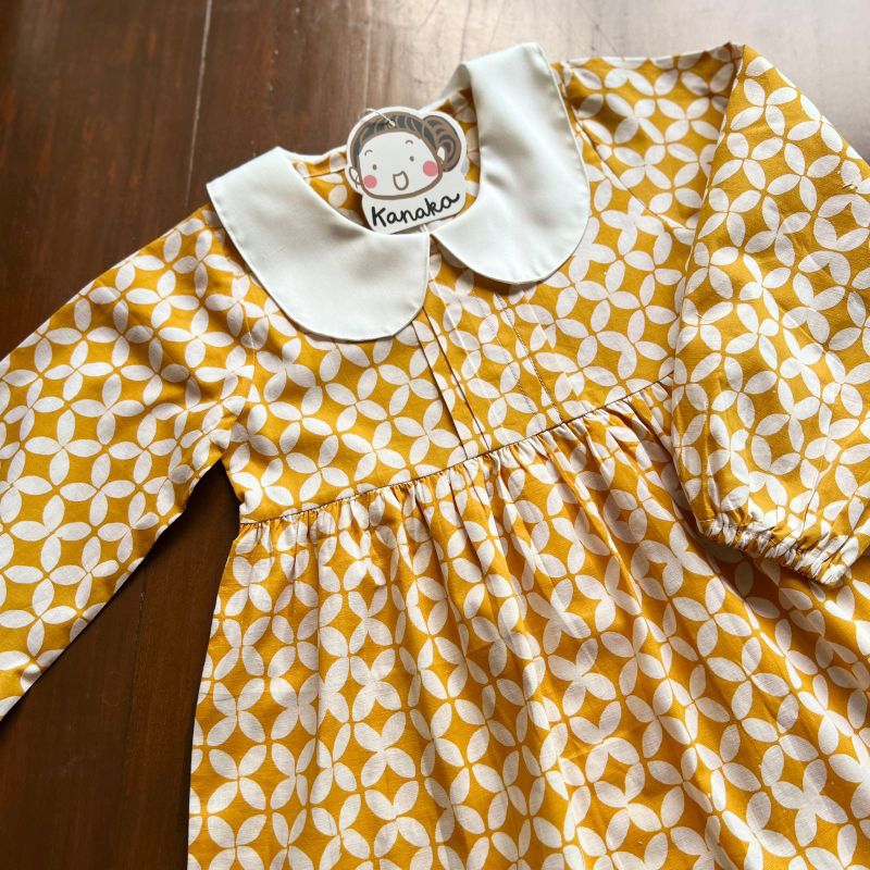 Batik Anak Bora Yellow Dress