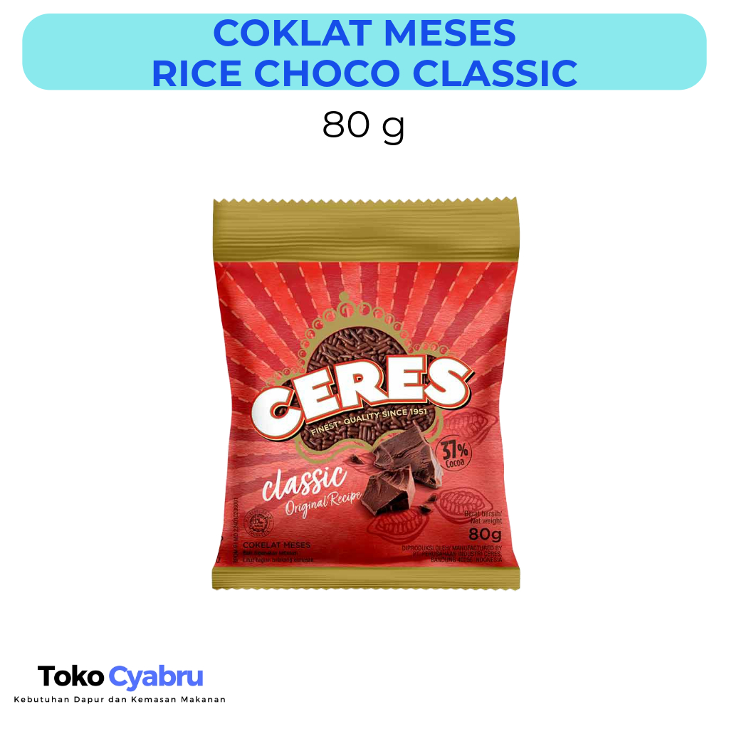 

Ceres Hagelslag Cokelat Meses Classic 80 g