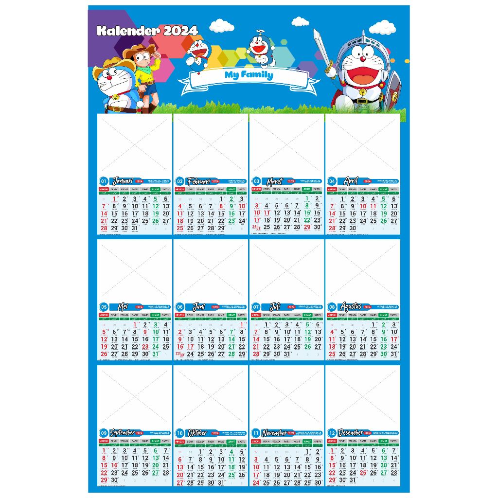 

KALENDER 2024 DORAEMON ISI 12 FOTO CUSTOM