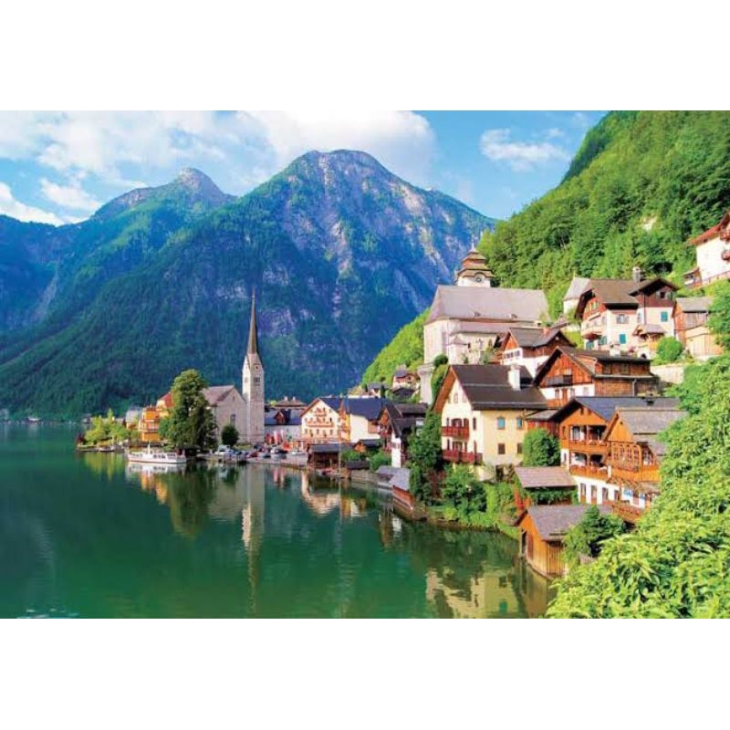 Puzzle 1000 pcs puzzle tomax Lake Hallstatt - Jigsaw puzzle tomax 1000 piece