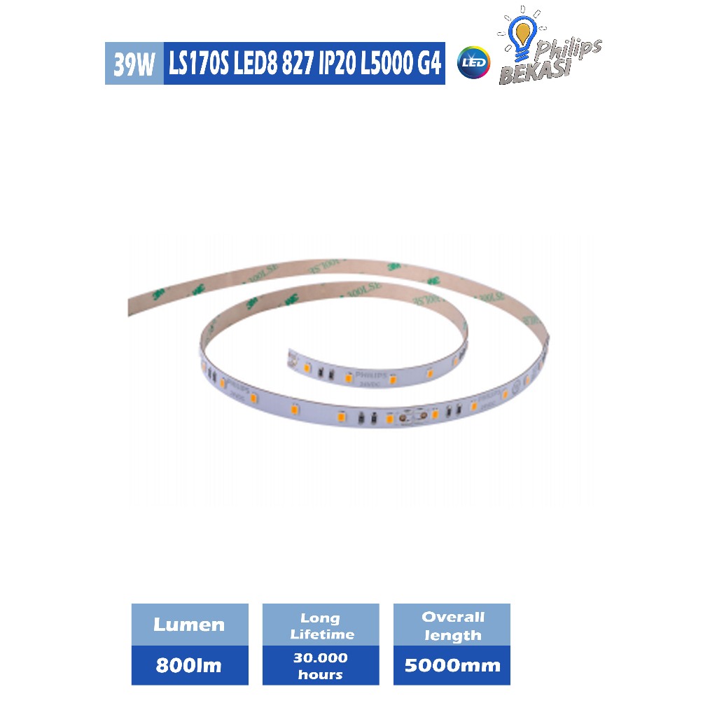 Lampu LED Strip Philips LS170S LED8 827 IP20 L5000