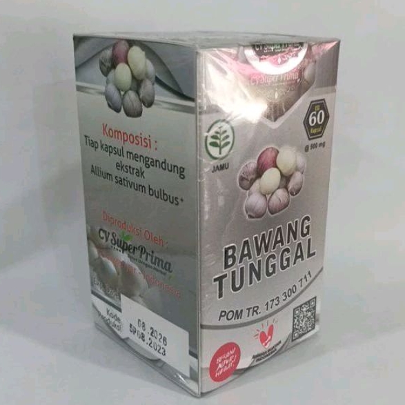 BAWANG PUTIH TUNGGAL 60 KAPSUL BAWANG LANANG / KAPSUL BAWANG TUNGGAL